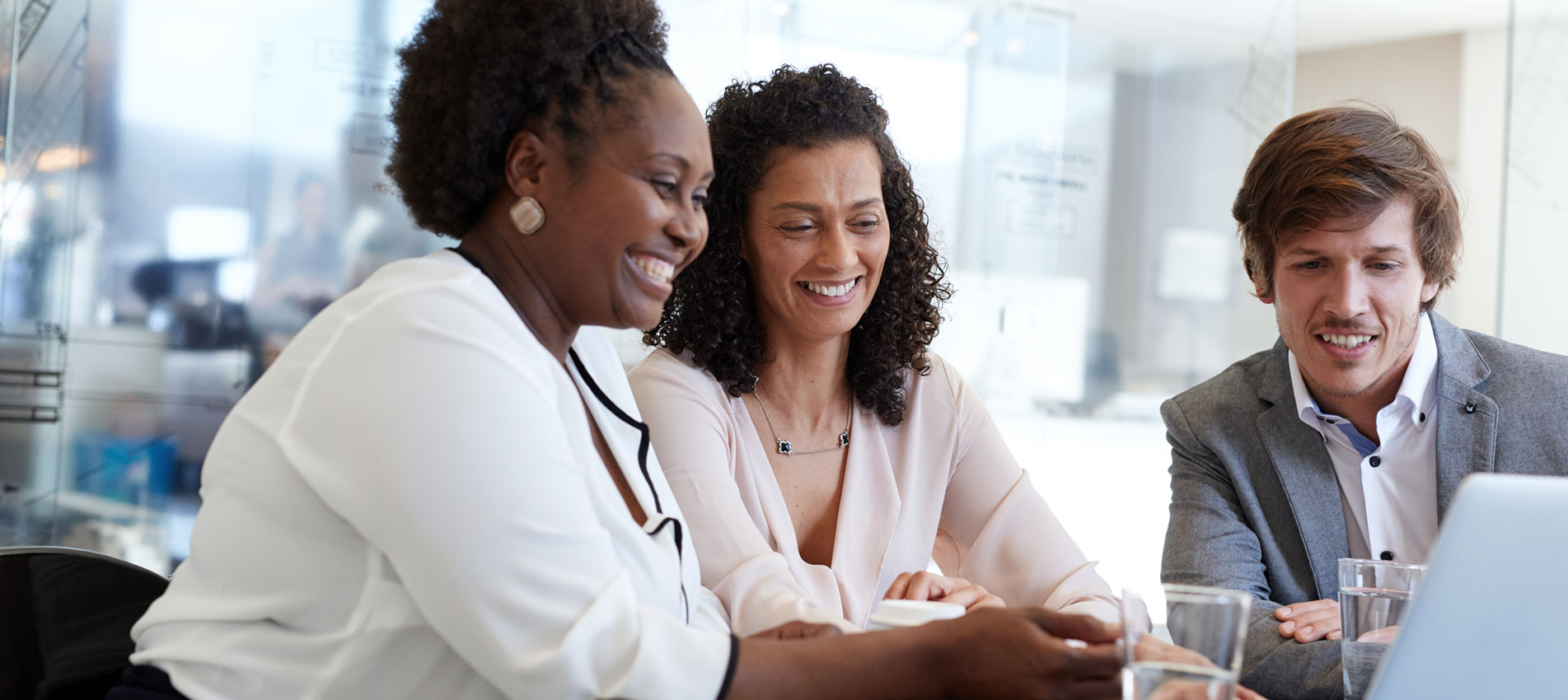 Pleased With The Outcome Of Their Latest Business Deal