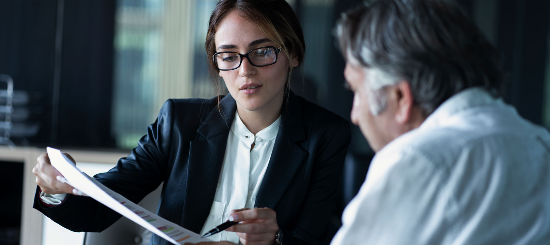 Business People Discussion Advisor Concept