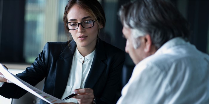 Business People Discussion Advisor Concept