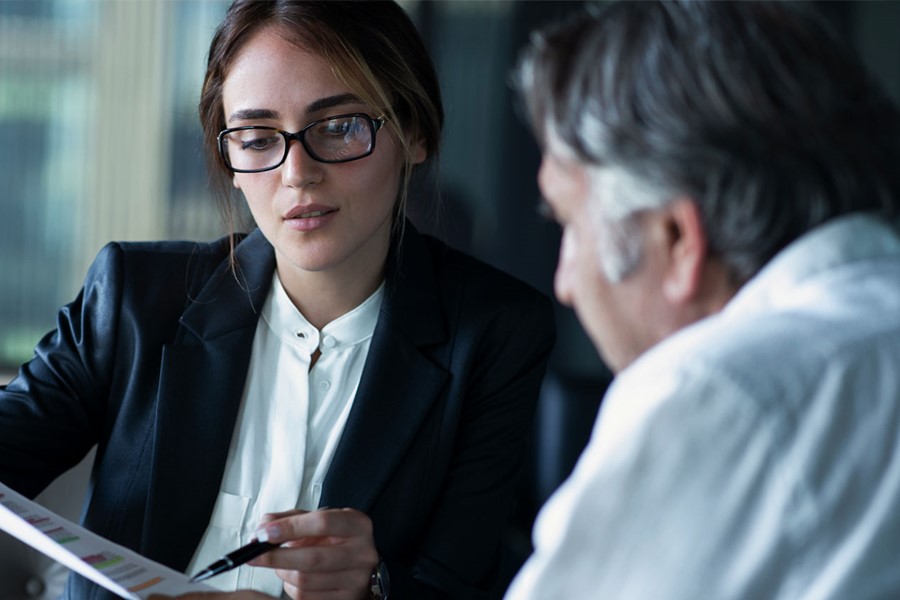 Business People Discussion Advisor Concept