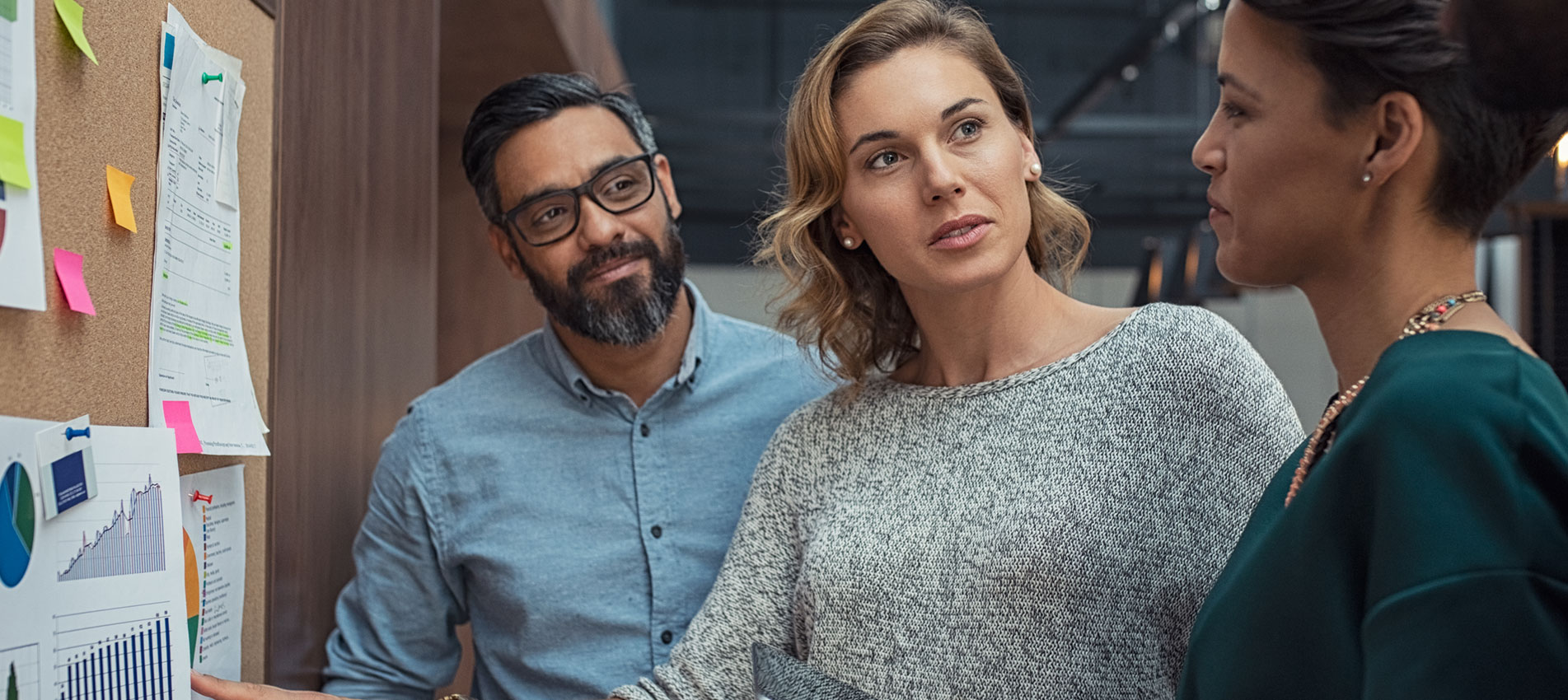 Business People Discussing Graphs