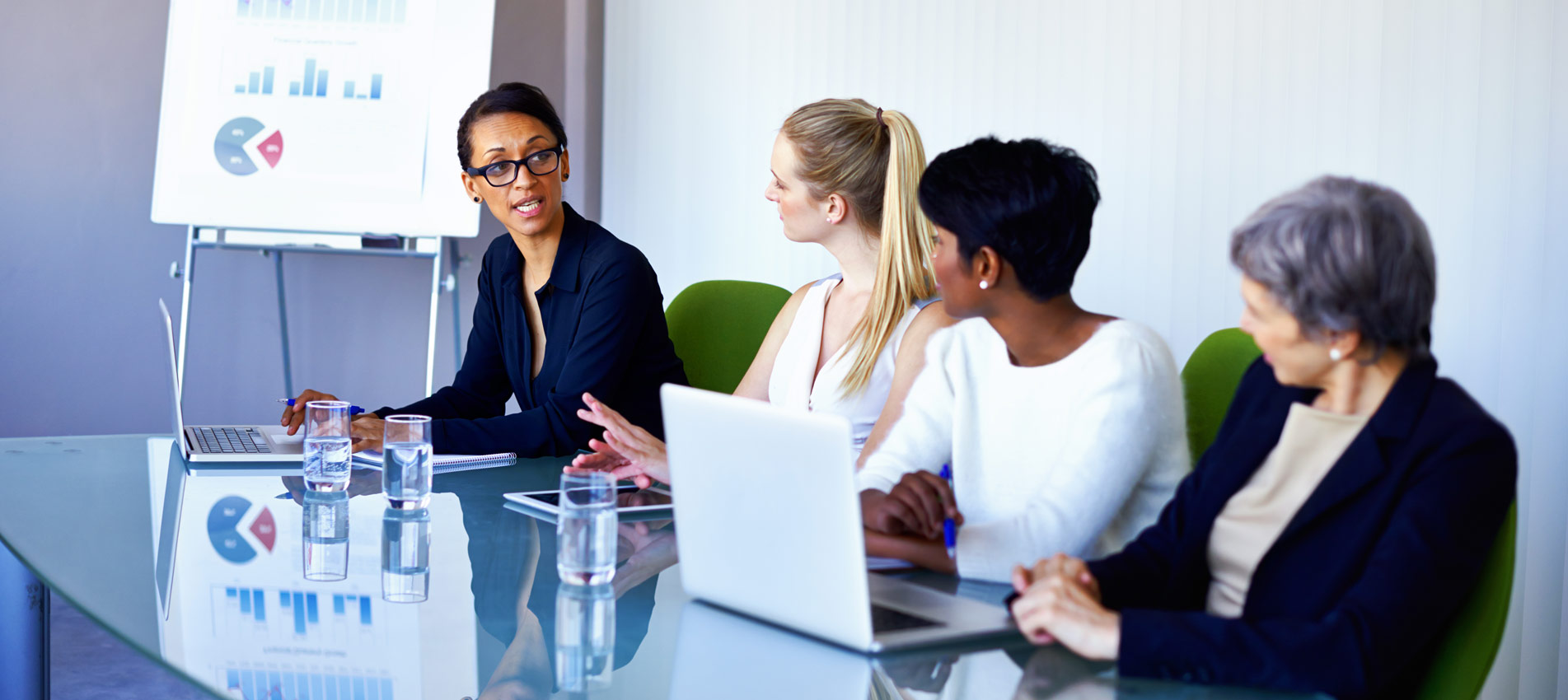 Businesswomen Having A Meeting In The Boardroom