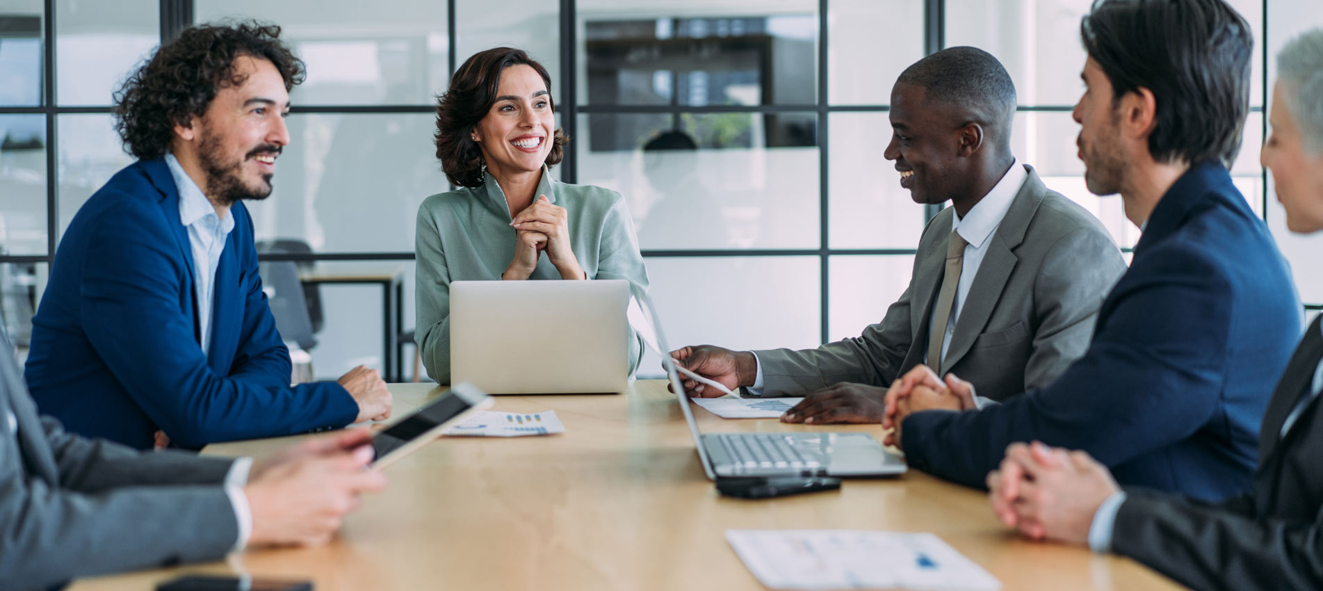 Business Persons On Meeting In The Office
